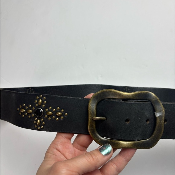 Linea Pelle Accessories - linea pelle leather studded belt sz M-L